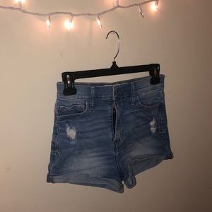 High Waisted Hollister Jean Shorts